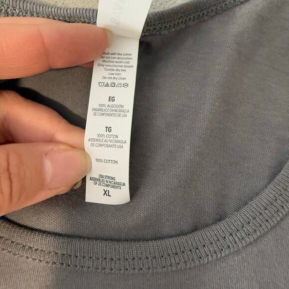 Bella + Canvas Airlume Jersey Unisex, Grey, XL - Picture 4 of 4